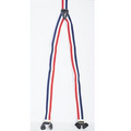 Ladies Red White & Blue Stripe Suspenders